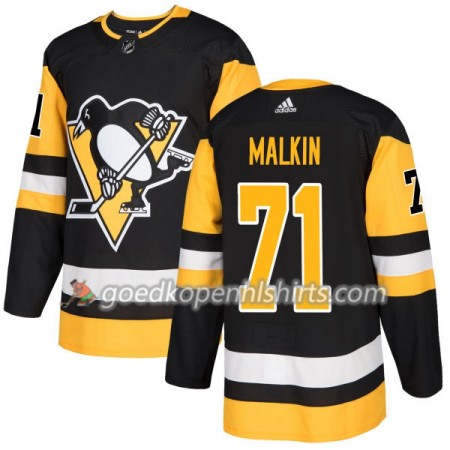Pittsburgh Penguins Evgeni Malkin 71 Adidas 2017-2018 Zwart Authentic Shirt - Mannen